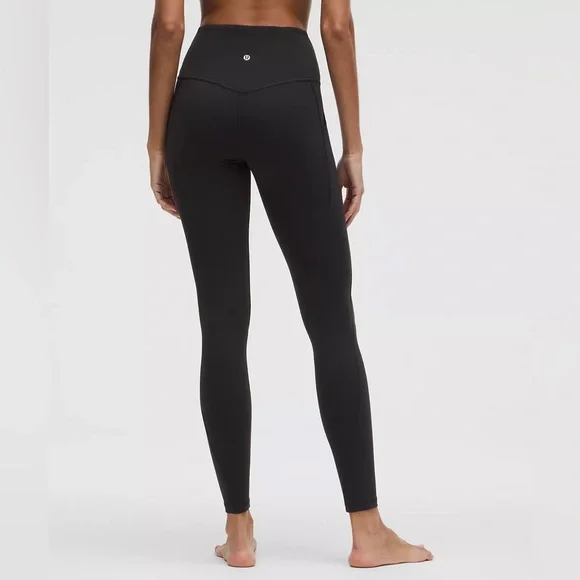 Lulu lemon High-Rise Black Women's Performance Leggings with pockets - Picture 2 of 8